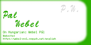 pal webel business card